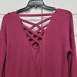 HOST PICK🎉 Cable and Gauge Fuchsia Sweater